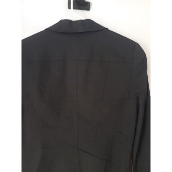 Bebe Blazer Jacket Size 8 Black - Picture 9 of 9